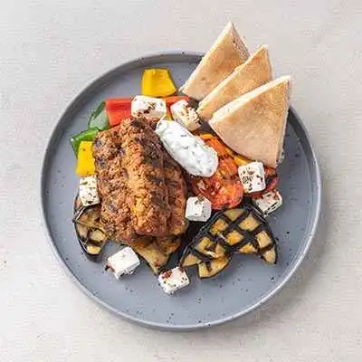 Greek-Style Beef Kofta & Whole Wheat Pita